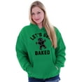 thumbnail image 3 of Funny Christmas Get Baked Gingerbread Hoodie Sweatshirt Women Men Brisco Brands S, 3 of 5