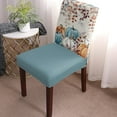 thumbnail image 2 of Fall Chair Covers Set of 4, Retro Orange White Blue Harvest Pumpkin Leaves Printed Chair Slipcovers Stretch Removable Kitchen Parson Spandex Thanksgiving Chair Covers Protector for Dining Room, 2 of 7
