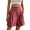 Red, variant on Vedolay Shorts Short for Womens Leather Shorts, High Waisted Wide Leg Shorts,Green XL