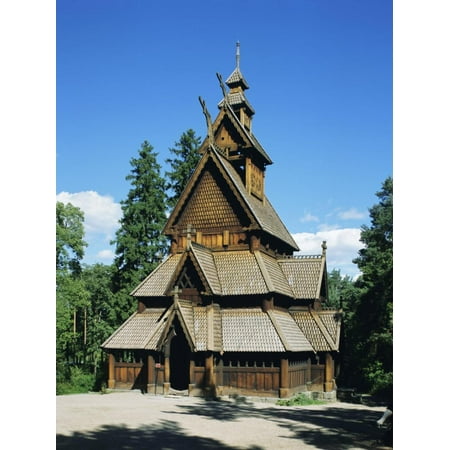 Stave Church, Folk Museum, Bygdoy, Oslo, Norway, Scandinavia, Europe Print Wall Art By G (Best Art Museums In Europe)