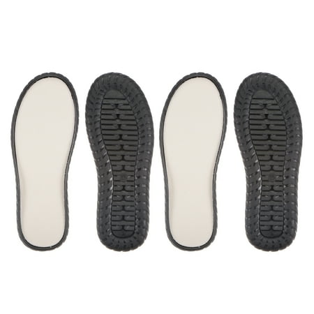 

Uxcell 2pair Shoes Outer Soles Pad US Size 6.5 Non Slip Mesh Mat Woven Protector Bottom for DIY Slipper Sandals Black