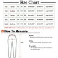 thumbnail image 3 of Homenesgenics Women Pants Plus Size Women Fashion Elastic Waist Casual Pure Color Straight Leg Cotton Linen Cropped Pocket Trousers, 3 of 8