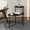 Black, variant on Round Black Side Table With - Edges For Living Rooms Stylish Large Storage Capacity Spaces