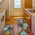 thumbnail image 3 of Kitchen Mats Sets 2 Piece,Cushioned Anti Fatigue Kitchen Mats， Washable Kitchen Rugs,Non-Slip Kitchen Floor Mats,Boho Floral Kitchen Rugs,Colorful Flowers Kitchen Mats,17.3"x30"+17.3"x47", 3 of 6