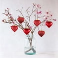 thumbnail image 3 of 6Pcs Heart Ornaments, Valentines Day Decorations, 2.36 inch Heart Shaped Decorations Tree Hanging Baubles, Decorative Hanging Ornaments for Valentines Anniversary Wedding Party Decor, 3 of 4