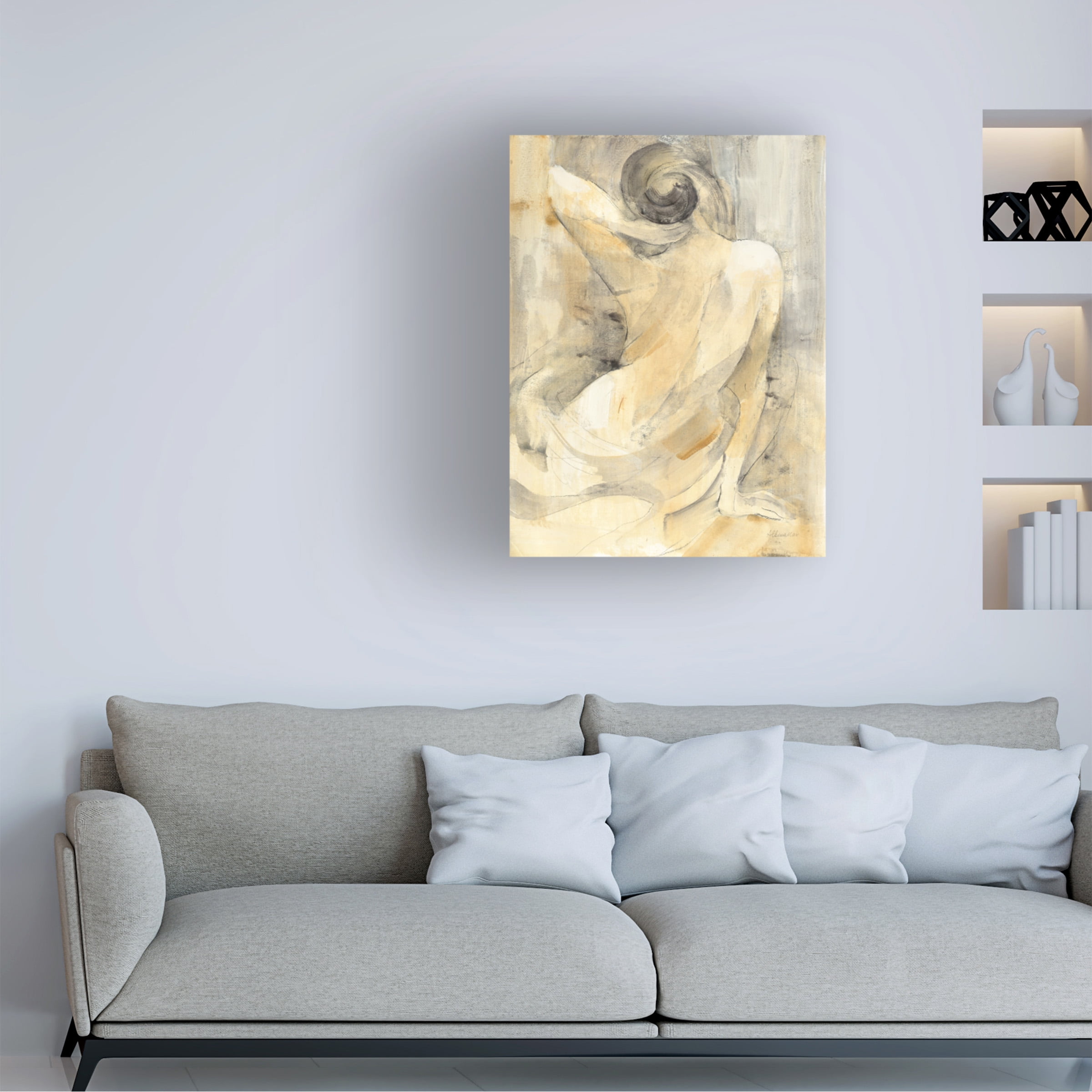 Trademark Fine Art 'Boudoir Beige II' Canvas Art by Albena Hristova