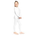 thumbnail image 2 of Stretch Is Comfort Oh so Soft Youth Girl's Set Long Sleeve Crew and Leggings White XX-Large, 2 of 6