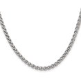 thumbnail image 3 of Chisel Stainless Steel Polished 4.2mm Wheat Chain - 24", 3 of 8