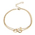 thumbnail image 1 of Uinagy Women's Beach 26 Letters Love Double Layer Anklet Gold, 1 of 5