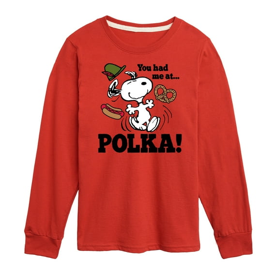 Peanuts - You Had Me At Polka - Toddler & Youth Long Sleeve Graphic T-Shirt