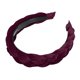 thumbnail image 1 of Diademas anchas sólidas, moda antideslizante, aro de pelo rojo vino, 1.18 pulgadas de ancho, para mujeres niñas, 1 of 7