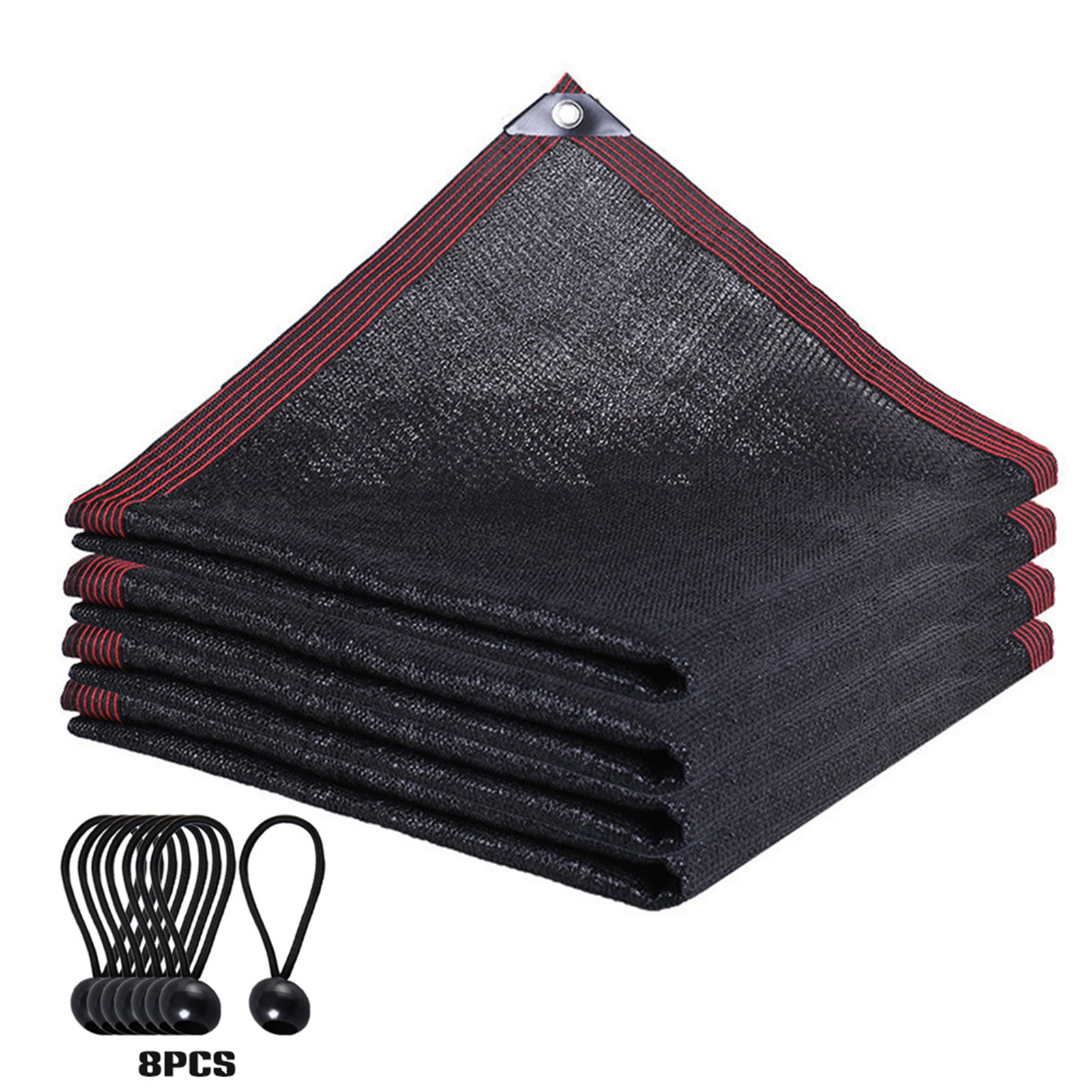 FeiraDeVaidade Shade Cloth, Black Sun Net With Eyelets, Uv Shade, 90