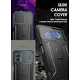 thumbnail image 3 of Poetic Revolution Case for Moto G Power 5G 2024 [Not Fit 2023 Version], [Slide Camera Cover], Full-Body Shockproof Cover with Kickstand and Built-in-Screen Protector, Black, 3 of 5