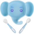thumbnail image 1 of Suction Plate Baby Silicone Divided Baby Weaning Plate Non Slip Baby Plates, 1 of 4