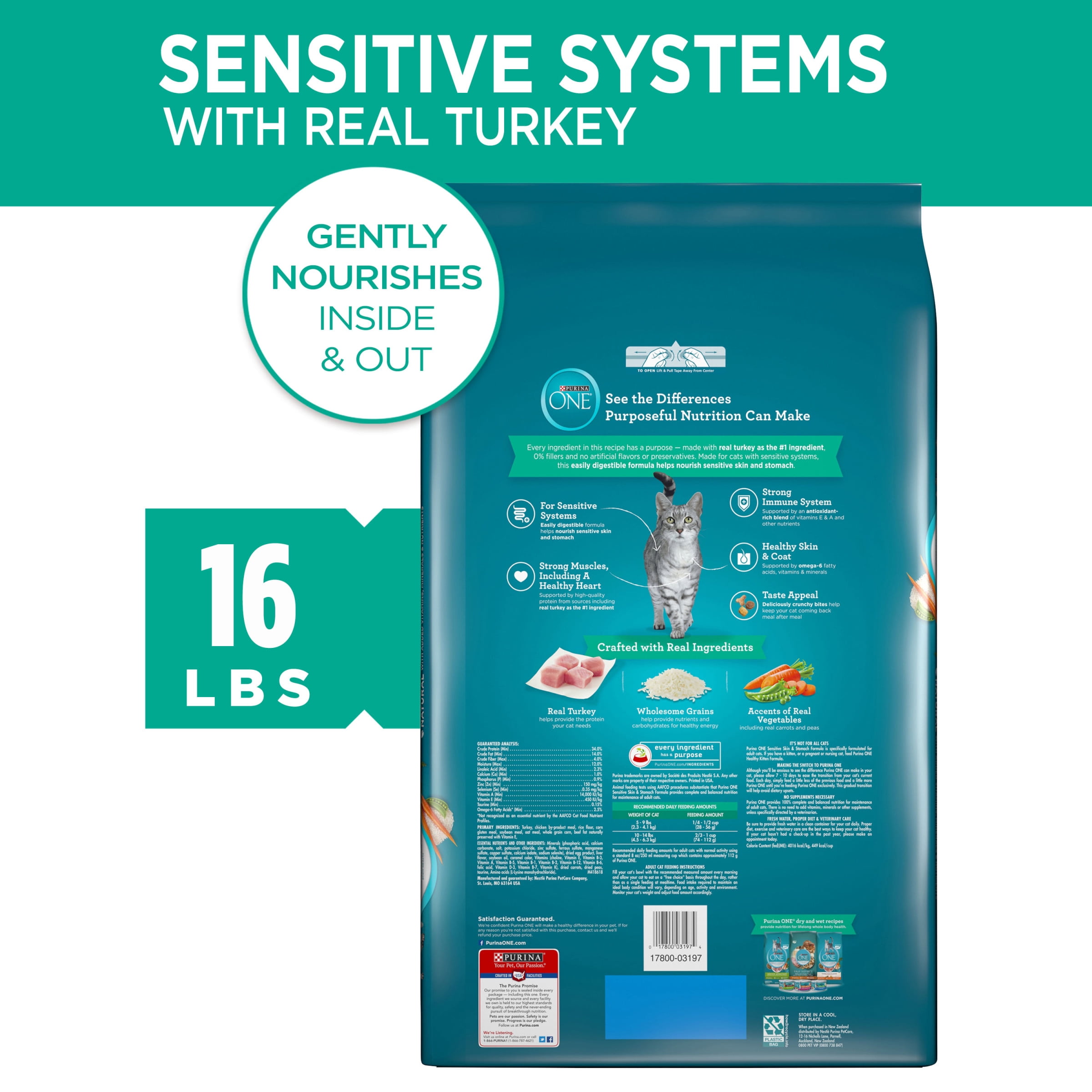 purina one cat food sensitive skin and stomach