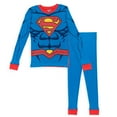 thumbnail image 3 of DC Comics Justice League Superman Toddler Boys Cosplay Pajama Shirts Pants Toddler to Big Kid, 3 of 5