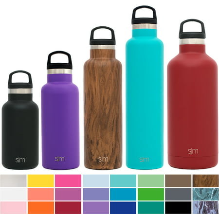 Simple Modern Ascent Water Bottle - Narrow Mouth, Vacuum Insulated, 18/8 Stainless Steel - 5 Sizes, 30+
