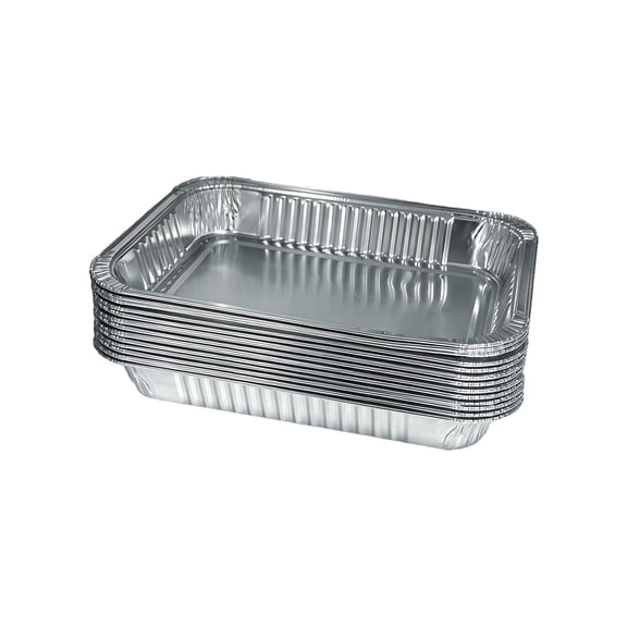 Weiwen 20 Pack Disposable Aluminum Foil Drip Pans, Compatible with Weber 6415 Spirit, Genesis & Q Series Grills, 8.5" x 6" Grease Trays for Catching BBQ Drippings