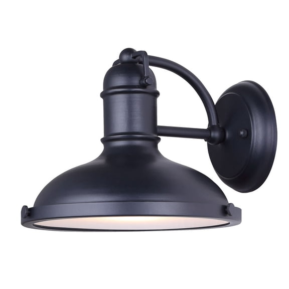 IOL322BK Canarm Inc Marcella - 1 Light Outdoor Wall Lantern-7.25 Inches Tall and 10 Inches Wide
