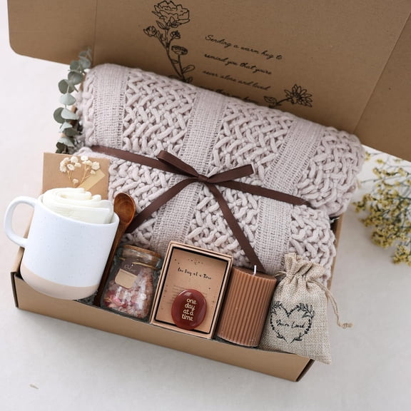 Earth Tone Self Care Gift Basket for Women