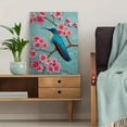 thumbnail image 5 of Flower Hummingbird Canvas Painting Wall Art Home Decor for Living Room Bedroom Dining Room Office Hotel Hallway, 5 of 8