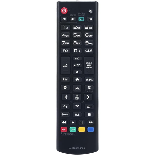 Control Remoto AKB75095383 Compatible con L&G Digital Monitor 49SM5D 32SM5D 43SM5D Infrarrojo