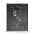 thumbnail image 5 of Stupell Industries Vintage Toilet Paper Patent Figure Diagram Distressed Grey, 11 x 14,Design by Daniel Sproul, 5 of 5