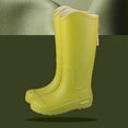 thumbnail image 5 of ZACPNCV Womens Rain Boots Solid Color Waterproof Non Slip High Top Casual Shoes Spring Summer, 5 of 7