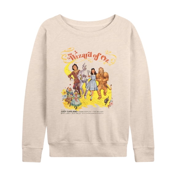 Wizard of Oz - Movie Poster - Women's French Terry Long Sleeve Pullover