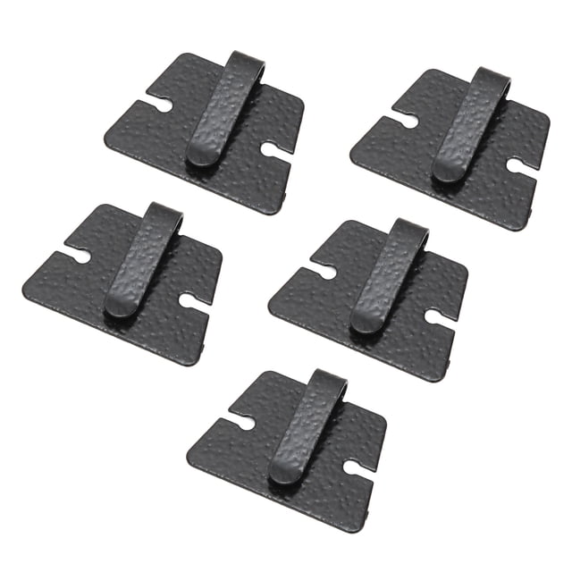 Microphone Bracket, Mobile Mic Bracket Clip Firm Fixing Adhesive Metal 5pcs Burrs Free Black For IC 2720H For DR620C For TM231