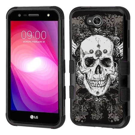Flip Case for LG Fiesta 2 PU+TPU Cover Inner Wallet Canvas