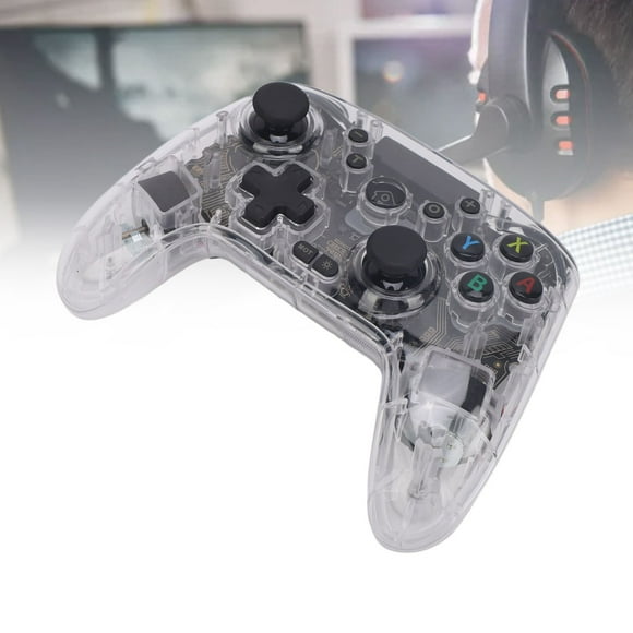 Gamepad Controller, RGB Lighting Effects Gaming Controller Long Battery Life Vibration Function Multifunctional for Game Accessories