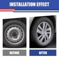 thumbnail image 4 of 4 Pack 15" Hubcaps Wheel Rims Cover for 2013-2021 Nissan Nv200 Compatible with Steel Wheels Snap on Installation PP Material,Lacquer, 4 of 10