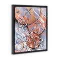 thumbnail image 3 of Stupell Industries Abstract Brown Sand Dollars Black Framed Floater Canvas Wall Art design by Susan Lugar, 31 x 25, 3 of 9