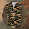 thumbnail image 1 of Blusas y camisas de manga larga con cuello redondo para hombre, sudadera con capucha de cuello redondo con cremallera y estampado, sudaderas de manga larga, blusa de poliéster para hombre, 1 of 4