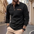 thumbnail image 2 of Camisa deportiva de manga corta con solapa y bolsillo para hombre, primavera-verano - Tejido transpirable, rayas en contraste, poliéster, entrenamiento/uso diario - S-XXXL, 2 of 5