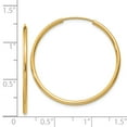 thumbnail image 3 of 14K Yellow Gold Earring Endless Women'S 30 mm 1.5Mm Polished Round Hoop Earrings, 3 of 3