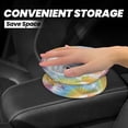 thumbnail image 2 of Round Car Trash Can 7×5.9in Waterproof, Durable, Not Easy To Fade, Easy To Install And Disassemble To Prevent Interior Pollution Lightslategray Tie-Dye Background Vibrant Colors And Swirling (2), 2 of 7