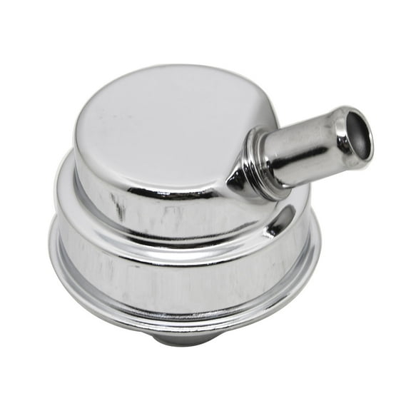 Fits Mopar Push In Style Oil Breather Cap Round Chrome Steel