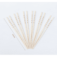 thumbnail image 3 of Mainstays 100% Bamboo Chopsticks, Long-10.43in, 12 Pairs, Red and Natural Bamboo Color, 3 of 9