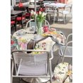 thumbnail image 4 of Easter Outdoor Tablecloth - 60 Inch Round Dining Table Cover, Spring Watercolor Vintage Bunny Eggs Flower Waterproof Outdoor Table Cloth with Umbrella Hole & Zipper for Picnic/Patio/Party, 4 of 7
