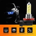 thumbnail image 4 of 2x H11 55W 3000k Golden Yellow Xenon HID Halogen Light Fog Lamp Bulb Headlight, 4 of 5