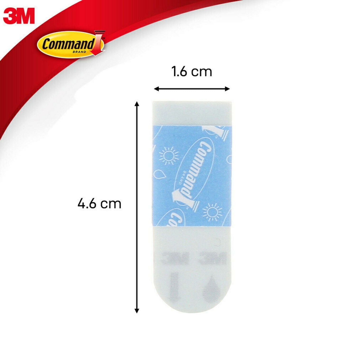 Command™ Outdoor Refill Strips 17022AW-EF, Small, 16 Strips Per Pack