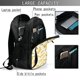 thumbnail image 4 of Balery Banana Mochila con carga USB para hombre y mujer - Mochila impermeable y antirrobo para laptop con puerto USB para viajes, trabajo, 4 of 7