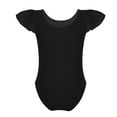 thumbnail image 5 of MSemis Girls Basic Ruffles Short Sleeve Tank Leotard Ballet Dance Bodysuit, 5 of 7