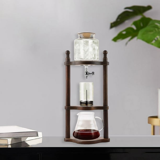 Brew dripper espresso drip pot cold brew maker cafetera de goteo bote de de borosilicato para cuatro 6 tazas con valvula ajustable para fraxinus