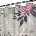 thumbnail image 3 of Waterproof Pink Flower Crown Peony Shower Curtain 72x72 Inch Boho Style Polyester Unique Shower Curtain for Bathroom Hotel Home Decor with 12 Plastic Hooks, 3 of 5