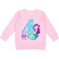 thumbnail image 2 of Inktastic Fourth Birthday Mermaid Toddler Sweatshirt, 2 of 4
