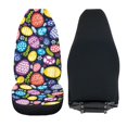 thumbnail image 6 of XYZCANDO Colorful Easter Eggs Car Seat Covers Elastic Soft Front Seat Cover Car Interior Car Front Seat, Decorative Easy to Install Vehicle Truck, 6 of 10