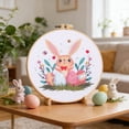 thumbnail image 4 of zhangmingg Easter Embroidery Kit for Beginners Complete Needlepoint Craft Set with Threads and Step-by-Step Instructions, 4 of 5
